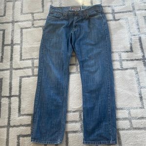 Mens Blue Denim Levis 514 jeans 36x32 slim straight fit vintage